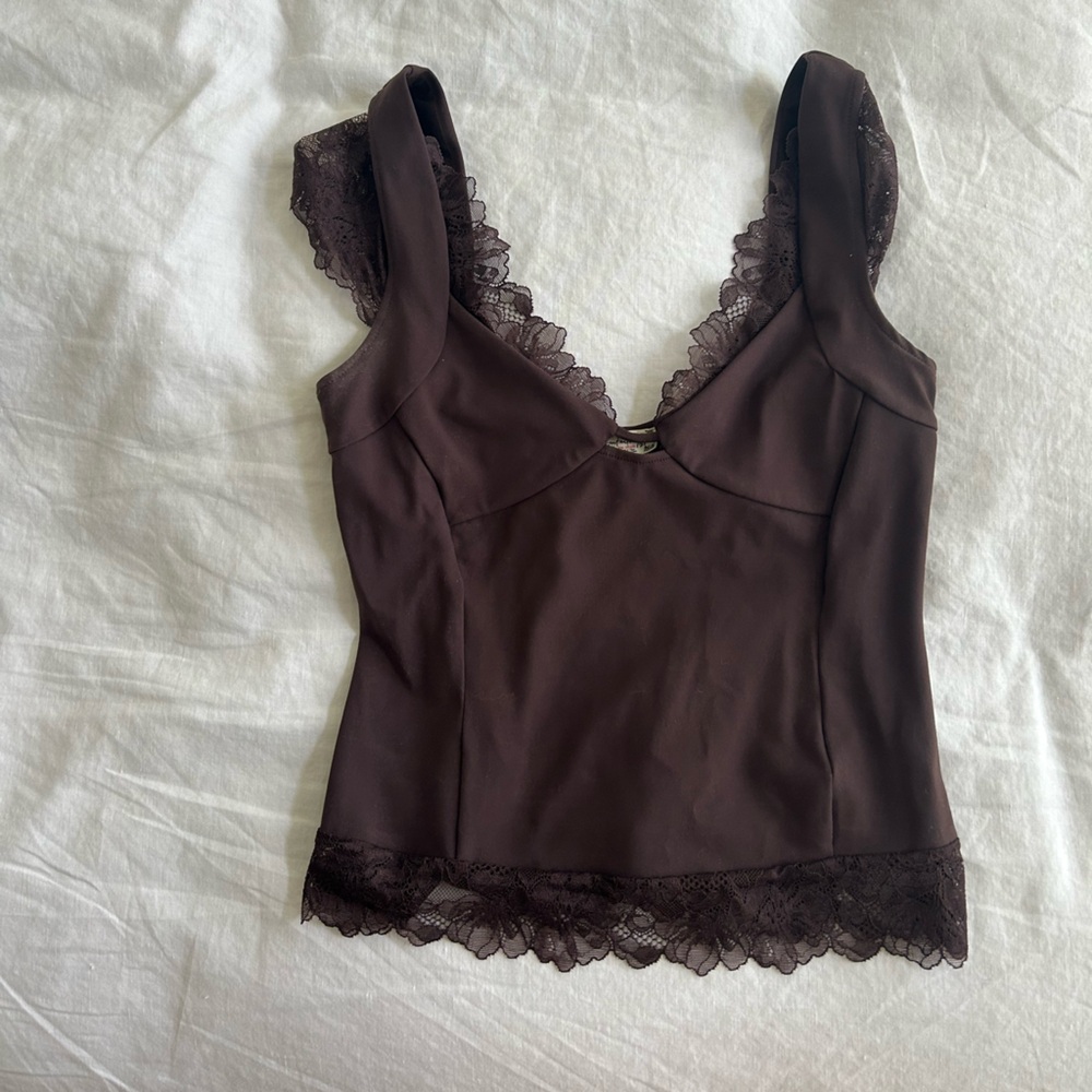 Free People Better Not Lace Top